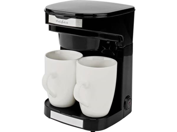 Nedis KACM140EBK, Kaffebrygger (drypp), Malt kaffe, 450 W, Sort