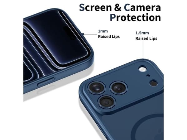 Tech-Protect BasicMag MagSafe-deksel til iPhone 17 Pro - Navy Blue