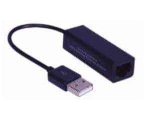 MicroConnect - Nätverksadapter - USB 2.0 - 10Mb LAN - svart
