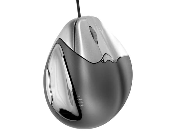 Evoluent VerticalMouse 4 - Vertikal mus - ergonomisk - høyrehendt - optisk - 6 knapper - kablet - USB