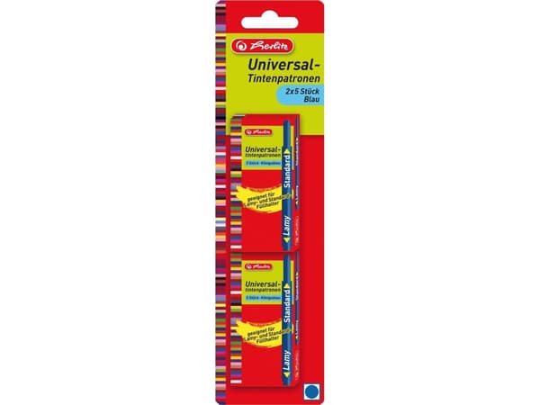 Herlitz - Bläckptron - blå - 5 delar (paket om 2)