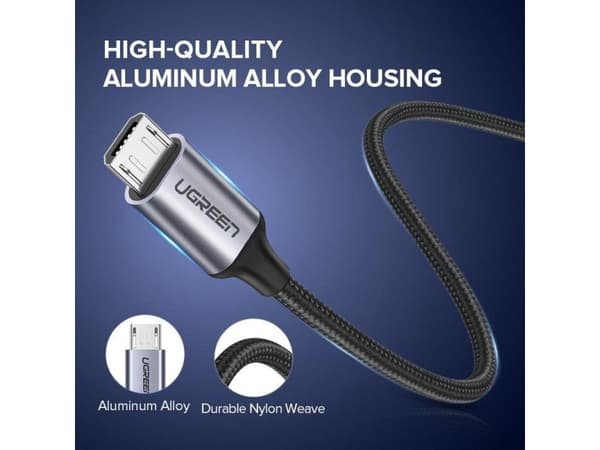 USB-kabel til Micro USB UGREEN QC 3.0 2.4A 1m (tysk)