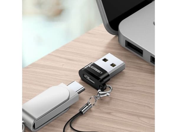 Ugreen USB-adapter USB-C til USB-A 2.0-adapter (svart)