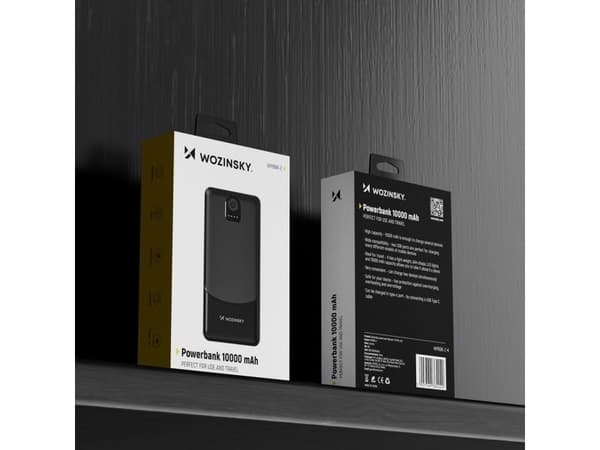 Wozinsky Wpower WPBBK-2 powerbank 10000mAh - svart