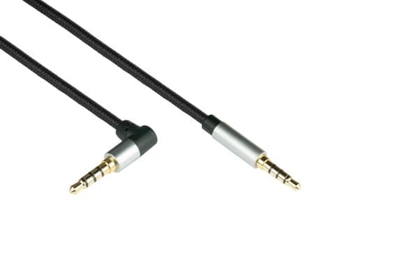 Python GC-M0231, 3.5mm, Hankjønn, 3.5mm, Hankjønn, 0,5 m, Sort