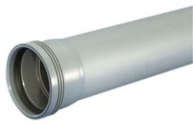 Wafix PP-avloppsrör med hylsa 40 x 2000 mm grått