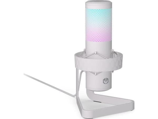 ENDORFY AXIS streaming-mikrofon (hvit, USB-C, RGB, 3,5 mm jack)