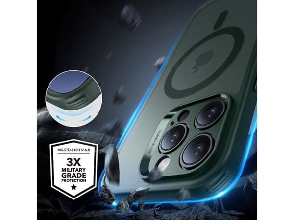 ESR Classic Pro Set Halolock MagSafe-skal till iPhone 16 Pro Max - Grön