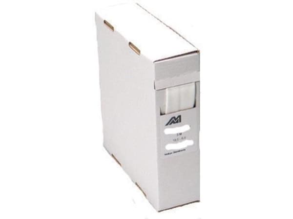 MELBYE krympslang i MINI-BOX tunnväggad utan lim 9,5/3 vit, längd 5 meter