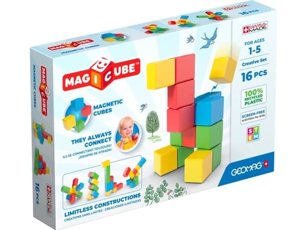Geomag MagiCube GM247, 1 år, 16 stykker, Plast