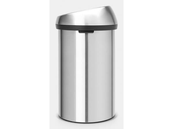 Skraldespand Touch Bin 60 ltr Mat stål,1 stk