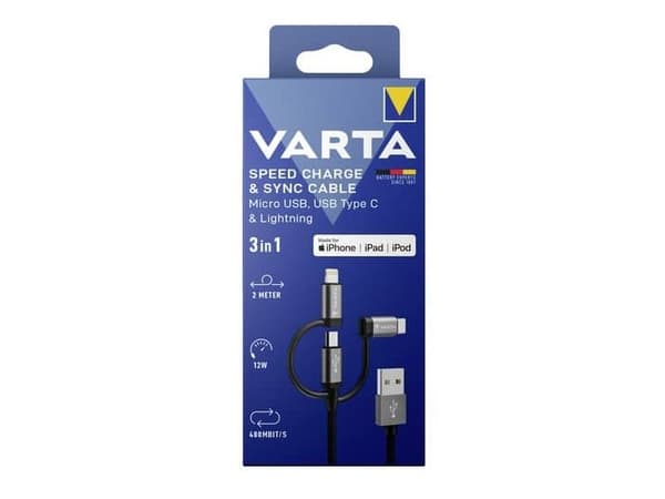 Varta 57937 101 111, Innendørs, Lightning, USB