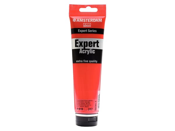 Amsterdam Expert Series akrylrör transparent röd medium 317