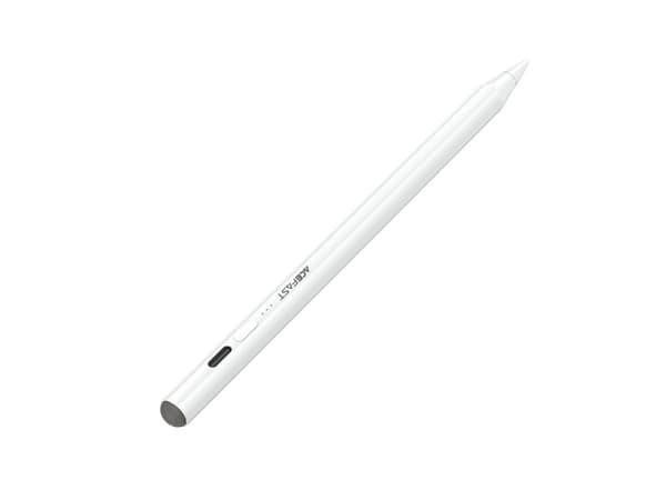 Acefast V2 kapasitativ stylus til iPad med 2 utskiftbare tupper - hvit