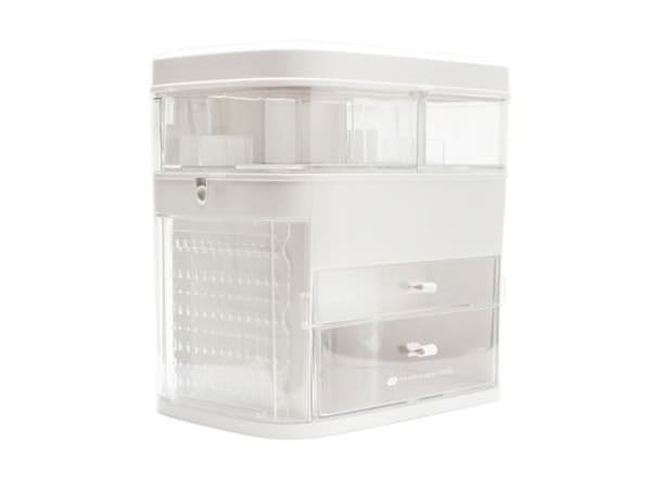 Rio CSSM, Förvaringslåda, Transparent, Vit, Rektangulär, Akryl, Monokromatiskt, 290 mm