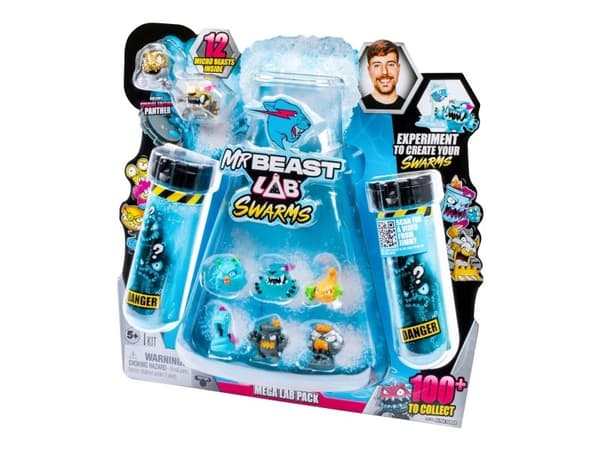 MrBeast Lab Swarms Mega Lab - 12 hahmoa, assorteret