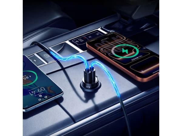 Orico MiniRing 30W bil-lader 2x USB-C sort