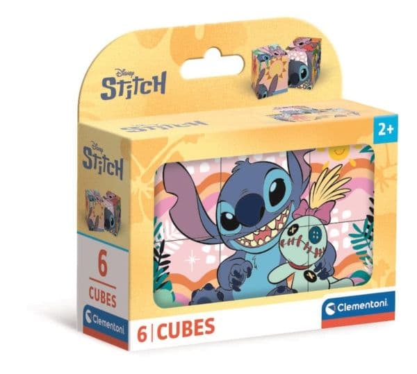 Clementoni Cubi - Stitch, 6 brikker