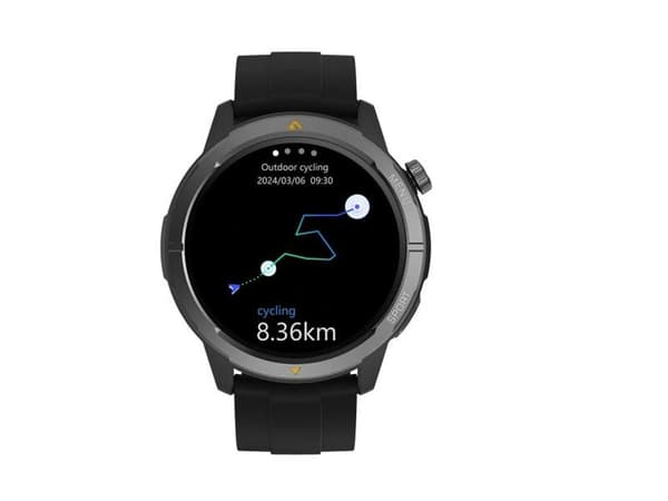 AGM Legion - Ja smart klocka med rem - display 1.43" - Bluetooth - svart