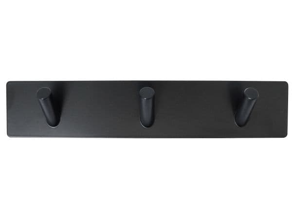Home>it® itsekiinnittyvä takkikoukku 3 koukulla 20 x 4 cm mattamusta