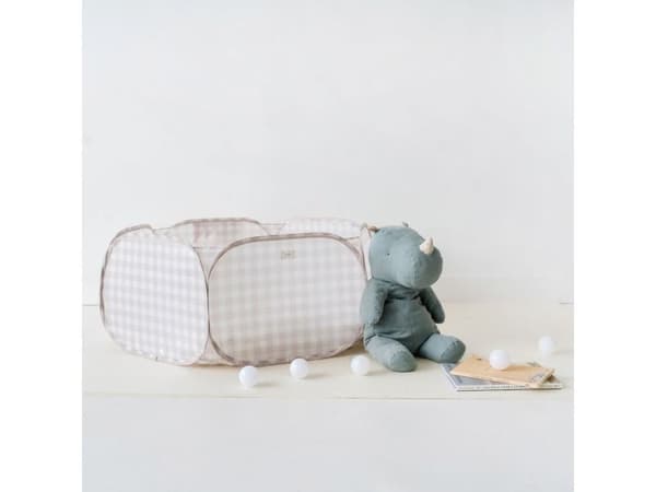 3 Sprouts Boldbassin, Gingham beige