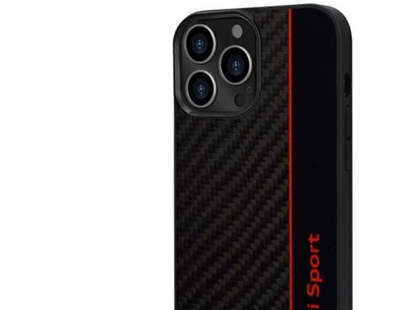 Audi Kolfiber Stripe iPhone 13 Pro / 13 6,1" hårddiskfodral - sortera/sortera