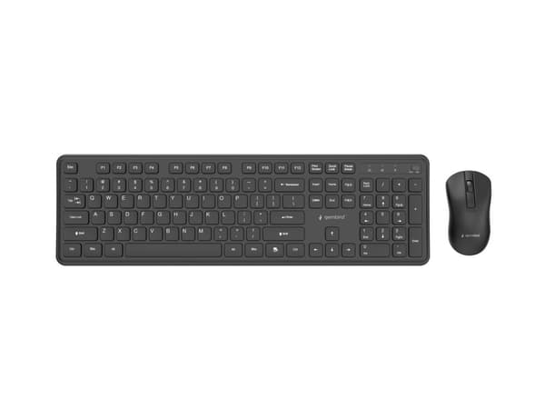 Slim Pro Business wireless desktop set, black, US layout