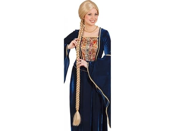 Vaalea Rapunzel-peruukki