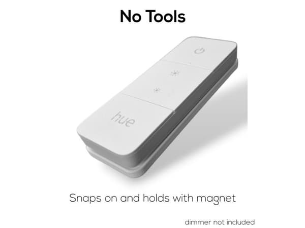 Light Solutions usynlig brakett til Hue Dimmer Switch V2