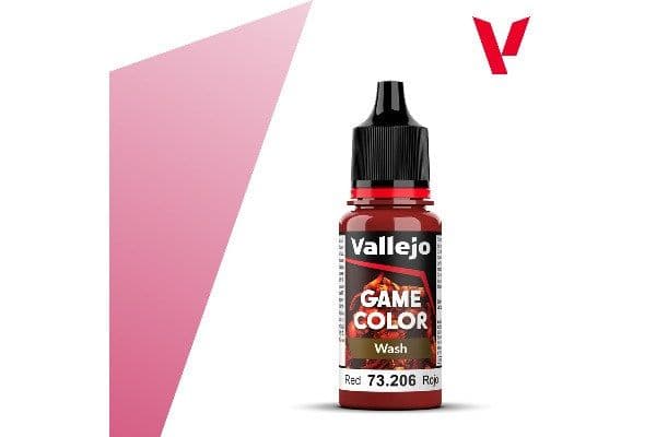 Vallejo 73.206, 17 ml, Röd, Matt, Flaska