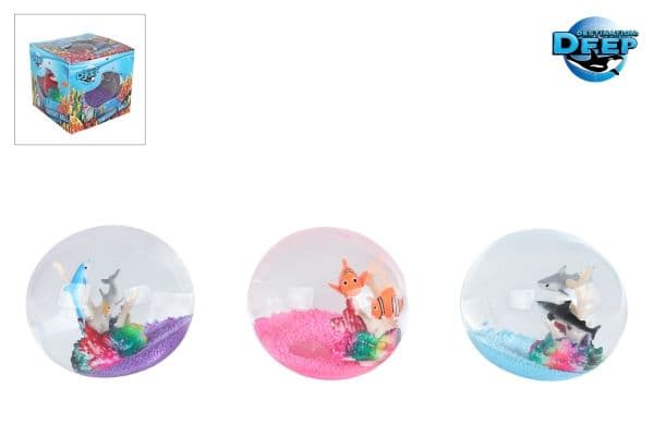 Ocean Ball 9 cm, 3 stk (ass.)