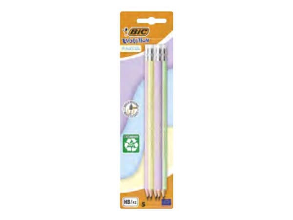 BIC Pastel-penna 518986, grå, 5 st.