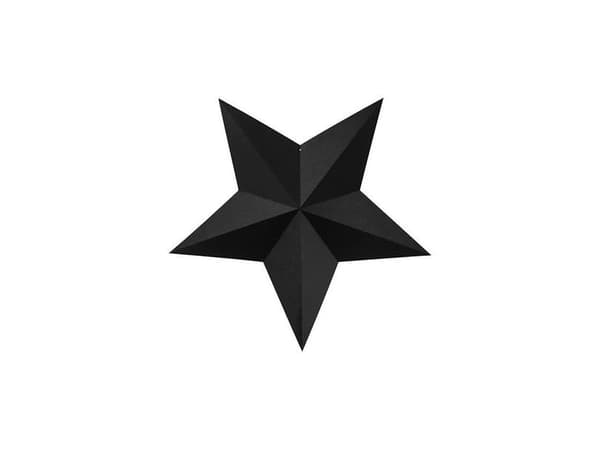 Sorte dekoration stjerner