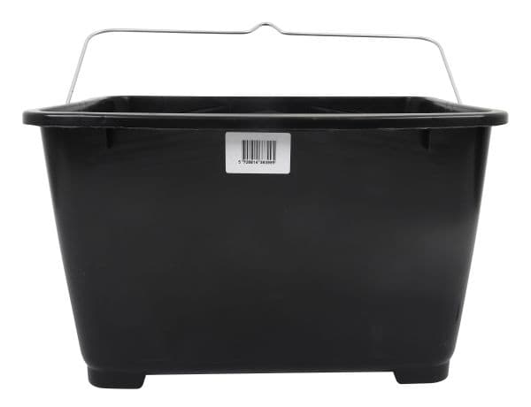 Home it Work®Firkantet rullespand 14 liter sort