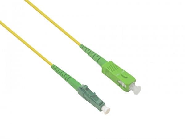 Helos LWL Simplex Patchkabel SC/APC-LC/APC G657 9/125µm OS2, 2.0m