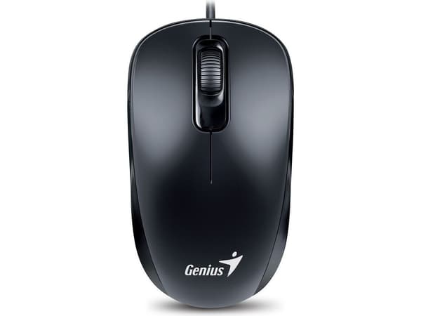 Genius Computer Technology DX-110, Molempikätinen, Optinen, USB A-tyyppi, 1000 DPI, Musta