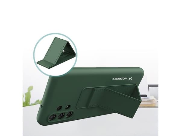 Wozinsky stativdeksel i silikon med stativ til Xiaomi Redmi Note 11 Pro - navyblå