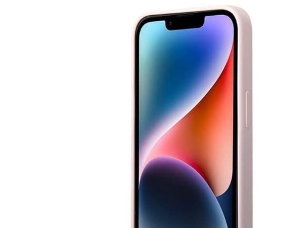 Guess silikontrekantetui til iPhone 14 6.1" - lilla