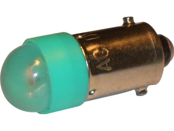 IDEC LED-lamppu BA9S Ø10 mm, pituus 25 mm230VAC/DC, vihreä