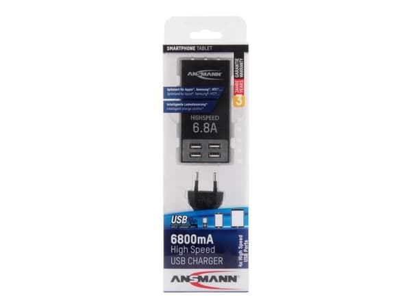 Ansmann 1001-0032, Innendørs, AC, Sort
