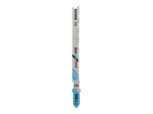 Bosch basic for Metal T 118 B - Sagblad - for blikk - 5 deler - lengde: 92 mm