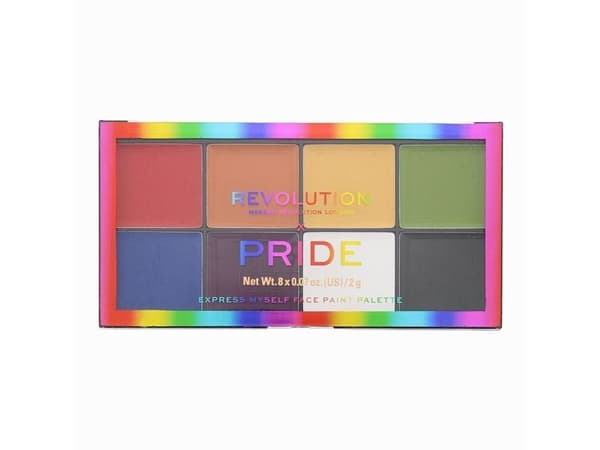 Revolution Pride Express Myself Face Paint Palette 8 X 2g