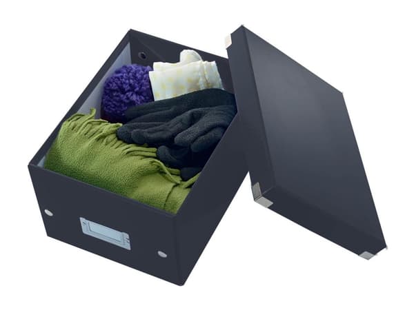 Förvaringslåda leitz wow click&amp;store, svart