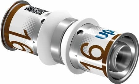 UPONOR S-PRESS PLUS dobbelt muffe 16-16