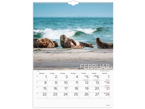 Väggkalender Världens djur 2027