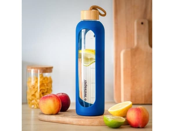 Vattenflaska Wessper 1 liter blå