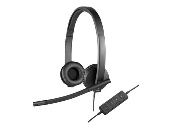 Logitech USB Headset H570e - Hodesett - on-ear - kablet