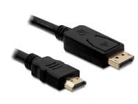 Delock - Adapterkabel - DisplayPort hann til HDMI hann - 1 m