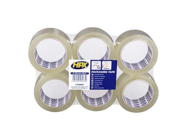 HPX pakettejp 50 mm x 66 m (6 rullar)