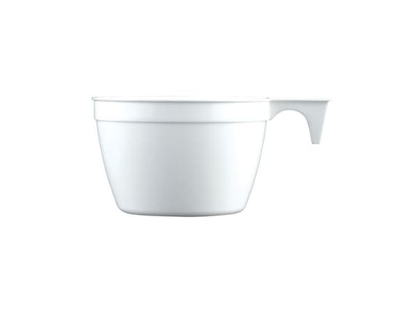 Hvit espressokopp, 9 cl